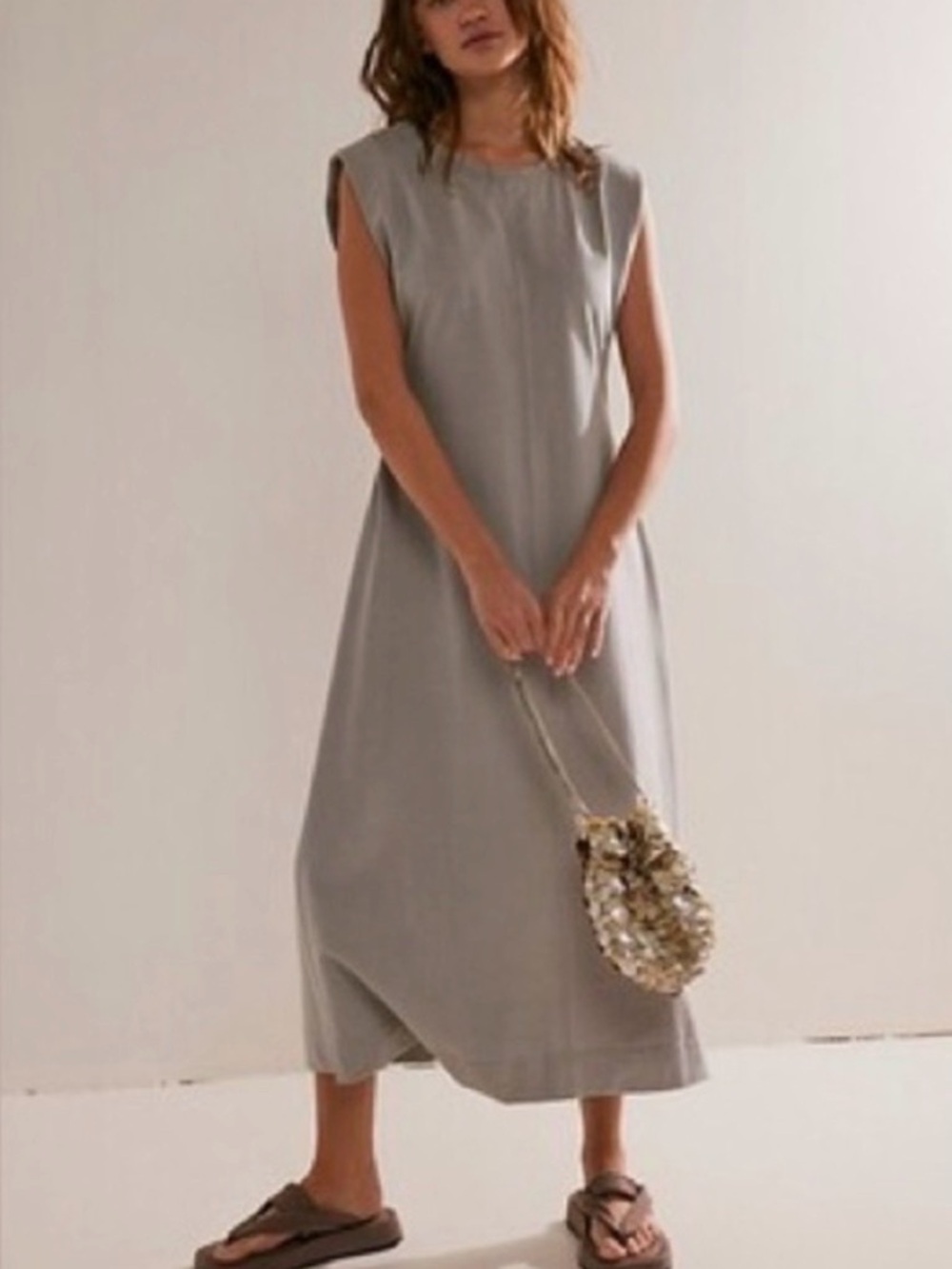 Free People Beach Simone Midi Dress in Frostbitten - Picture 2 of 4